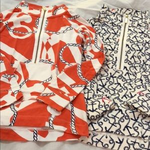 Lilly pulitzer pop over pullover nautical